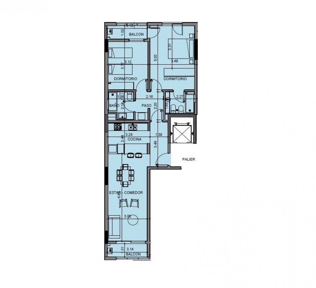 DPTO 2 HAB A ESTRENAR EN EDIFICIO R2+ - B° SANTA GENOVEVA