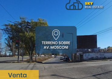 VENDO TERRENO ESQUINA FRENTE A AVDA MOSCONI